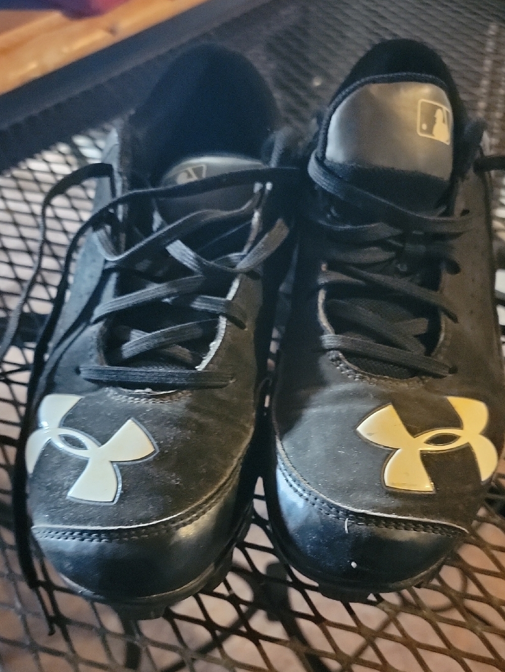 Under Armour Kids Black Baseball Cleats
